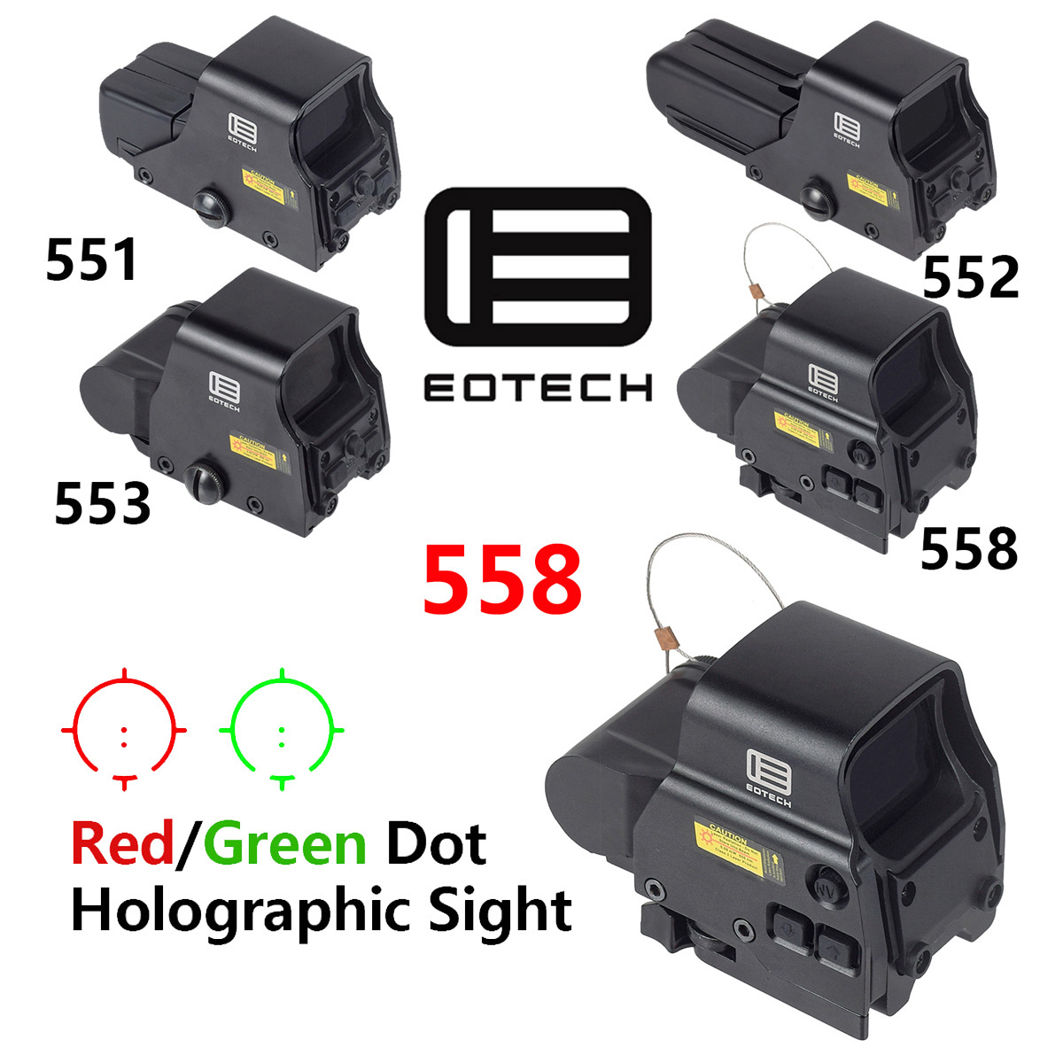 Outdoor Hunting Rifle - Mira Holográfica Eotech 551 552 553