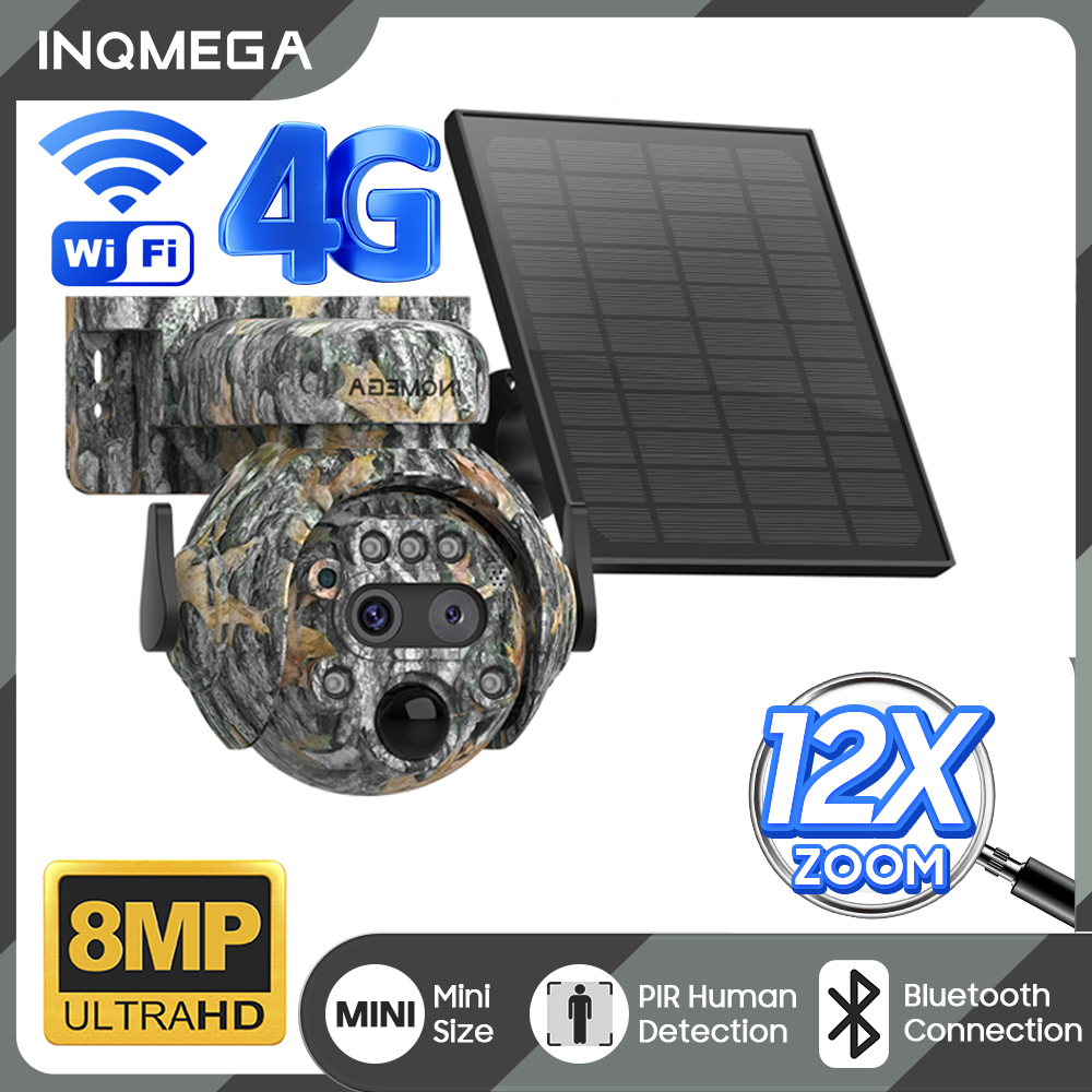 Outdoor Hunting Camera Wifi - INQMEGA 12X ZOOM 4K 8MP Cámara