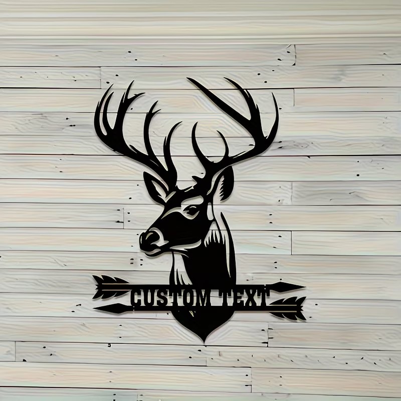 Hunting Outdoor Christmas Decorations - Arte Metálico de Pared con Cabeza