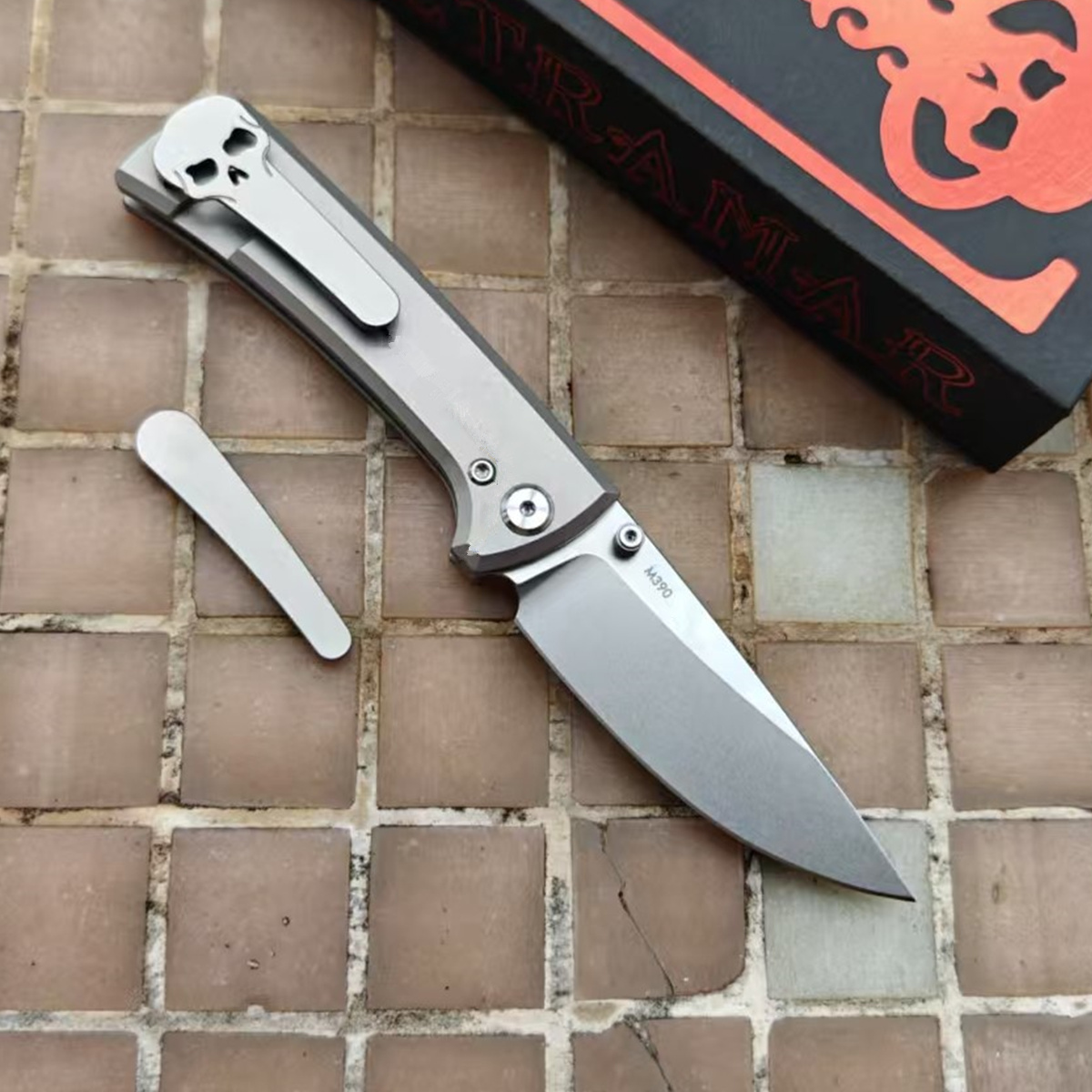 Hunting Outdoor Logos - Cuchillo Plegable Chaves RCK9 Ultramar con