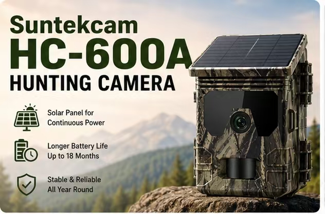 Outdoor Hunting Camera Wifi - Cámara de Vigilancia Solar para Fauna