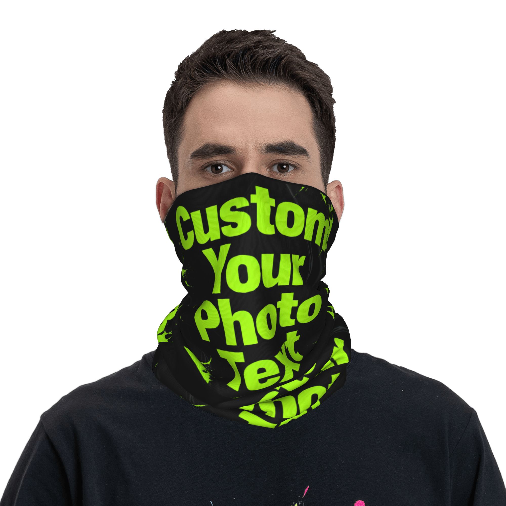 Hunting Outdoor Logos - Pañuelo Multiusos Personalizado con Foto, Logotipo