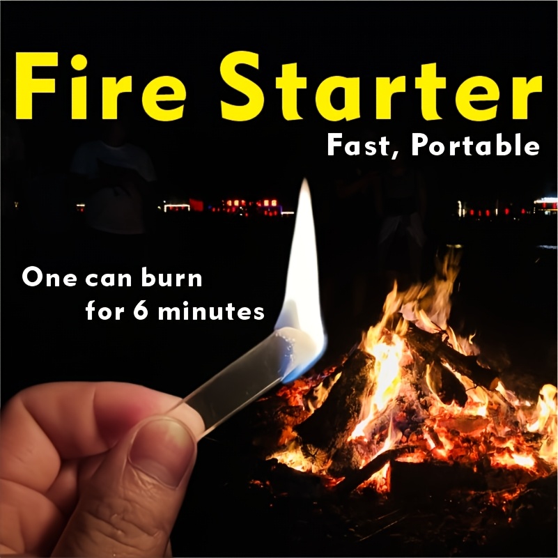 Fire Starter Waterproof - Palitos Encendedoros de Fuego, 60 Unidades,