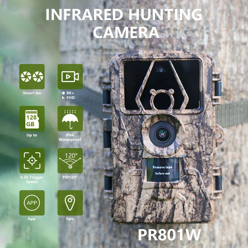 Cámara de Caza 8K WiFi PR801W  - Outdoor Hunting Camera Wifi reseña y precio