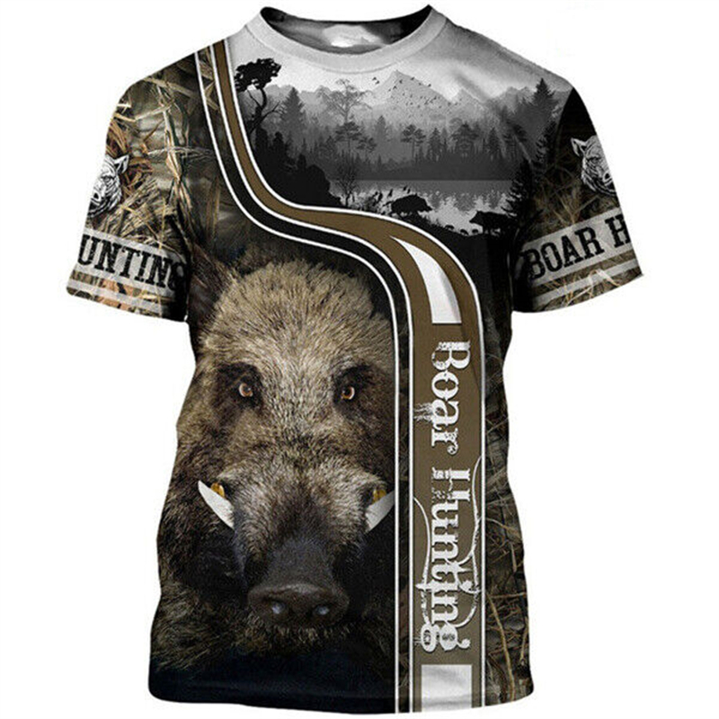 Camiseta de camuflaje con anim - Wildman Hunting & Outdoor Robertson Photos reseña y precio