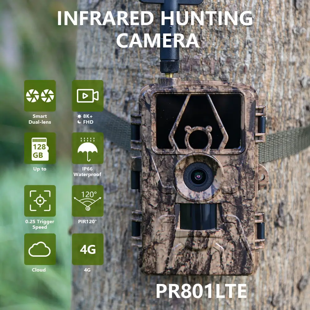 Cámara infrarroja HD8K para vi - Outdoor Hunting Camera Wifi reseña y precio