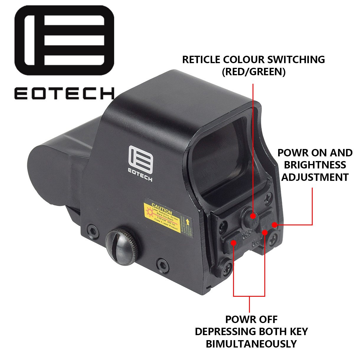 Mira Holográfica Eotech 551 55 - Outdoor Hunting Rifle reseña y precio