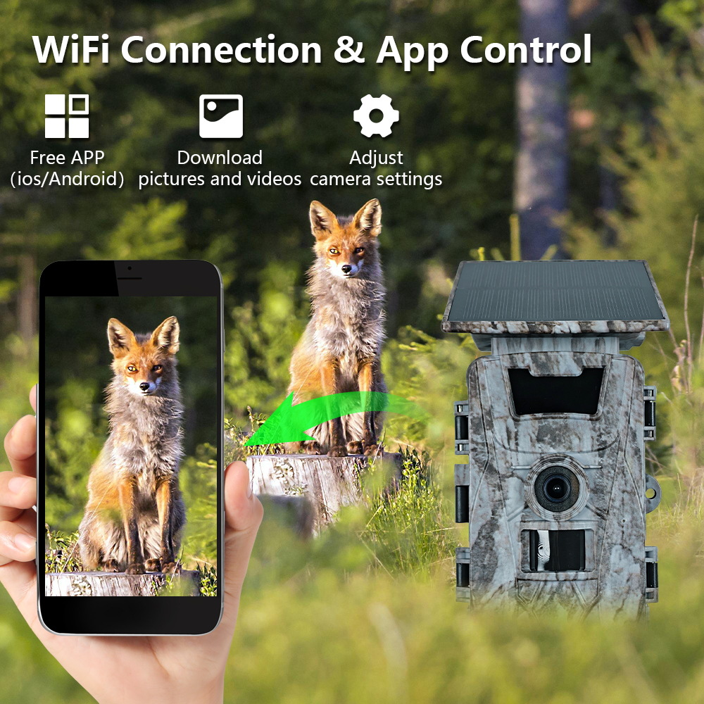 Cámara de caza Solar WiFi 4K 6 - Outdoor Hunting Camera Wifi reseña y precio