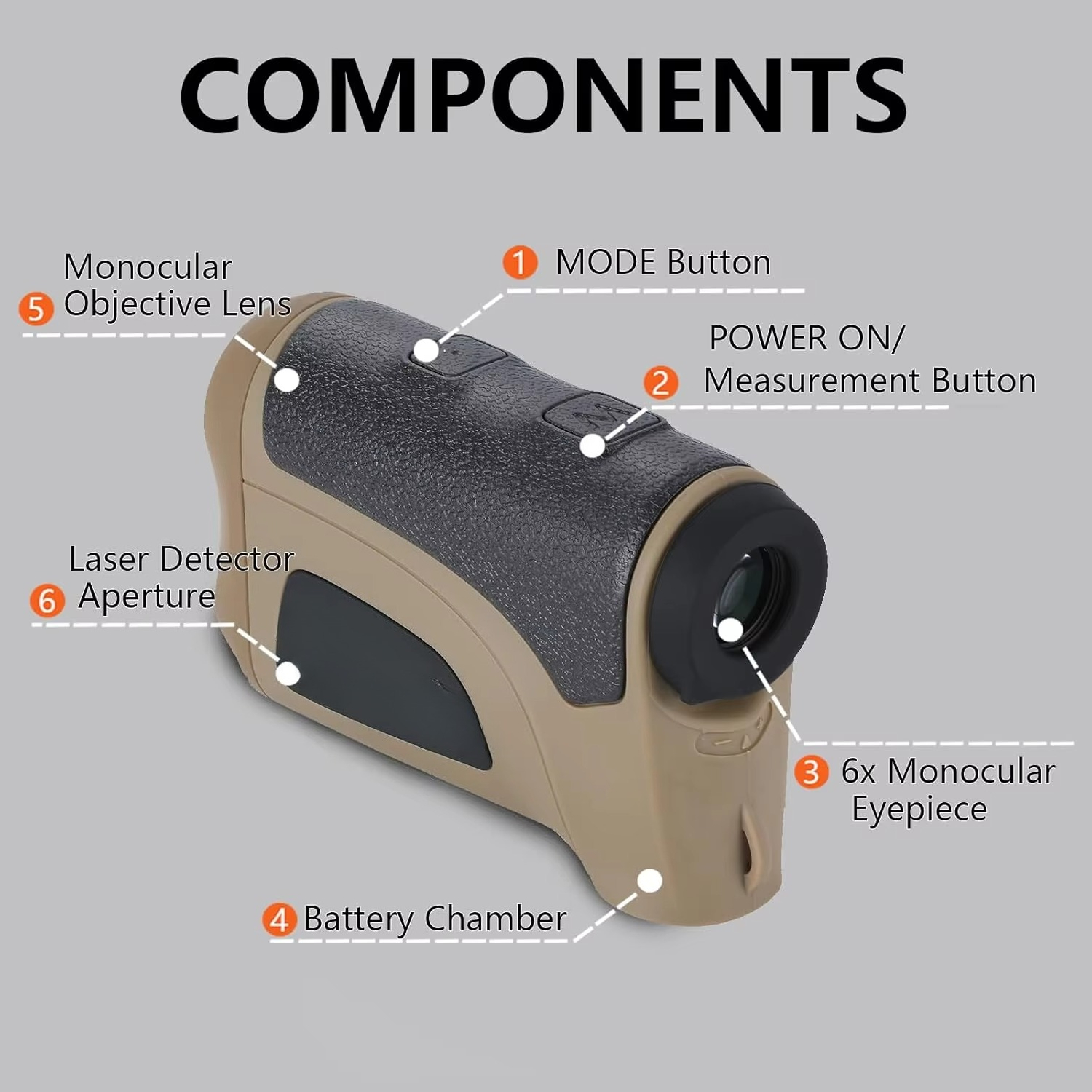 Telémetro láser de 2000M para  - Rangefinder Laser Hunting reseña y precio