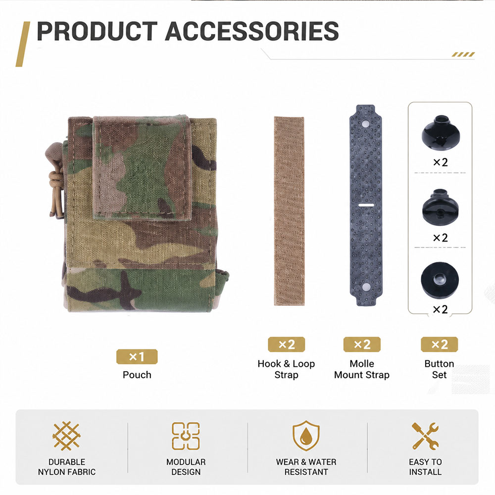 Bolsa Táctica MOLLE Plegable p - Outdoor Hunting Gear Storage reseña y precio