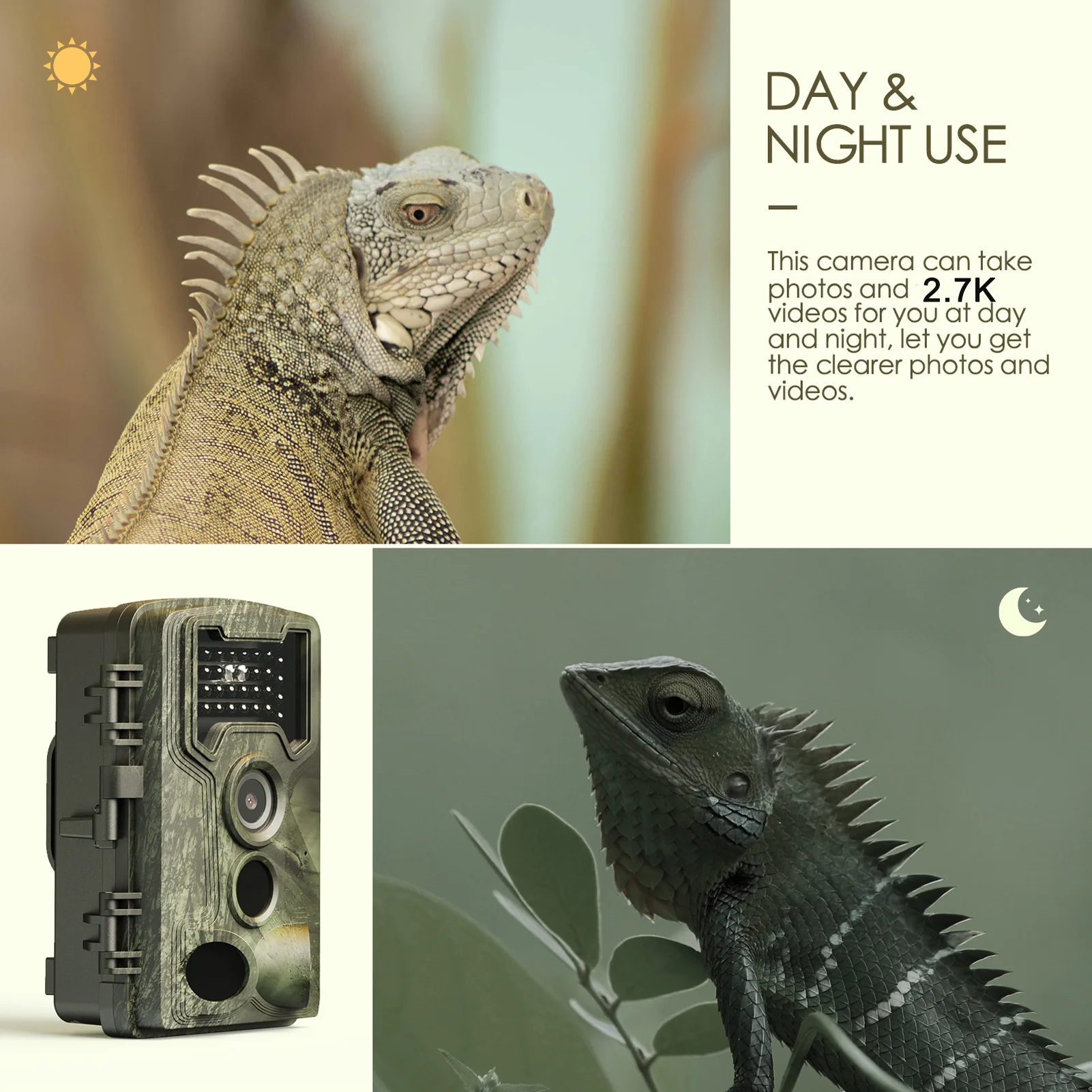 Cámara de Caza de 58MP 2.7k co - Outdoor Hunting Camera Wifi reseña y precio