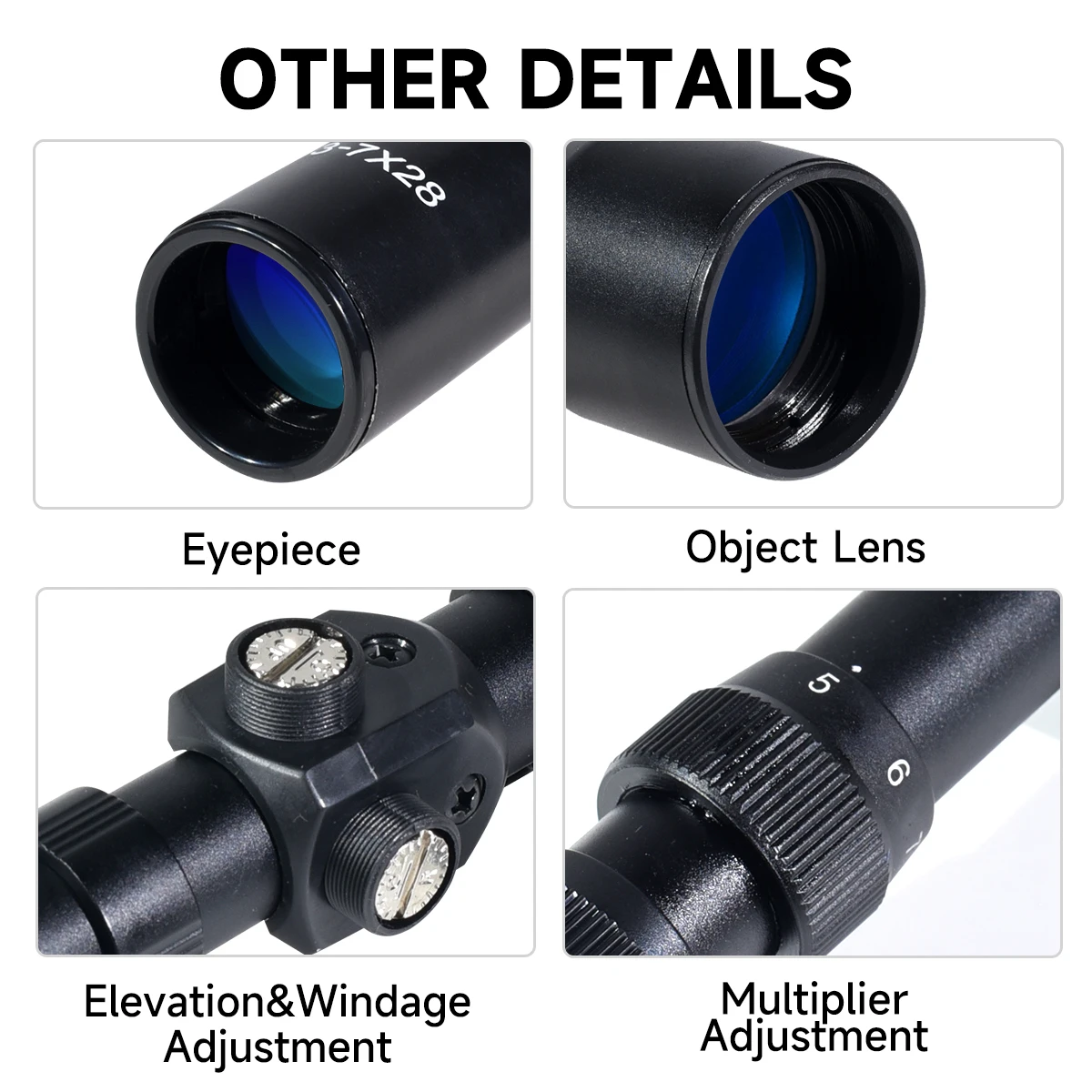 Mira Óptica 4x20/4x28/3-7x20/3 - Outdoor Hunting Rifle reseña y precio