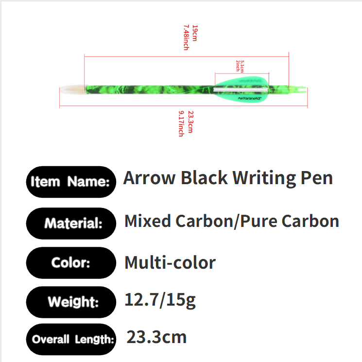 Bolígrafo con forma de flecha, - Arrow Carbon Shaft reseña y precio