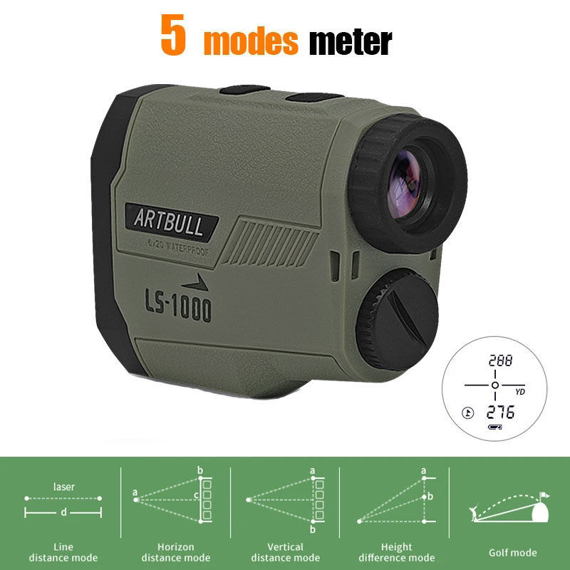 Telémetro láser ARTBULL para c - Rangefinder Laser Hunting reseña y precio