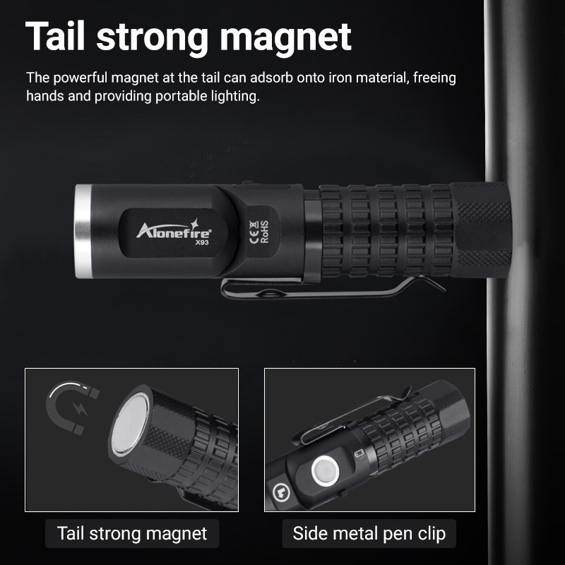 Linterna LED P8 magnética 90 ° - Headlamp Tactical Bright reseña y precio